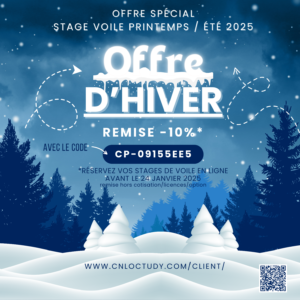 CNLoctudy - offre hiver 2025 - stages voile